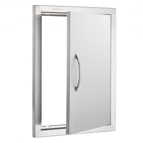 BBQ Access Door 16W x 22H Inch Single Outdoor Kitchen Door Stainless Steel
