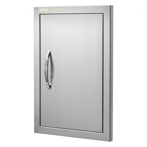 BBQ Access Door 14W x 20H Inch Single Outdoor Kitchen Door Stainless Steel