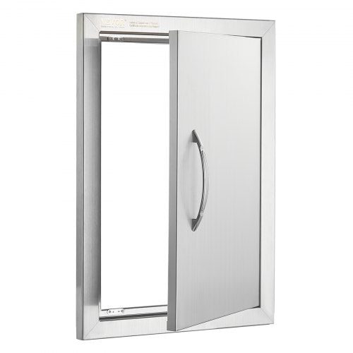 BBQ Access Door 14W x 20H Inch Single Outdoor Kitchen Door Stainless Steel