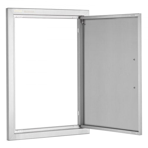 BBQ Access Door 17W x 24H Inch Single Outdoor Kitchen Door Stainless Steel
