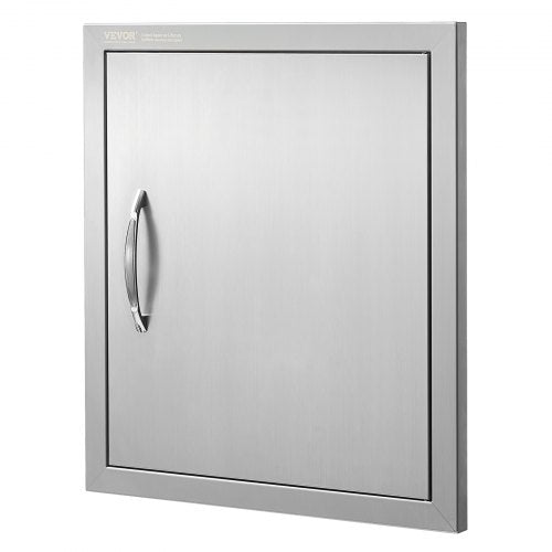 BBQ Access Door 18W x 20H Inch Single Outdoor Kitchen Door Stainless Steel