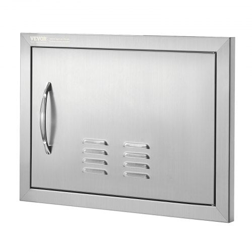 BBQ Access Door 20W x 14H Inch Single Outdoor Kitchen Door Stainless Steel