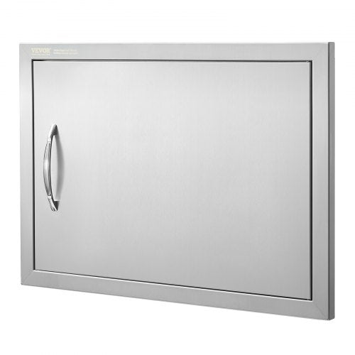 BBQ Access Door 24W x 17H Inch Single Outdoor Kitchen Door Stainless Steel