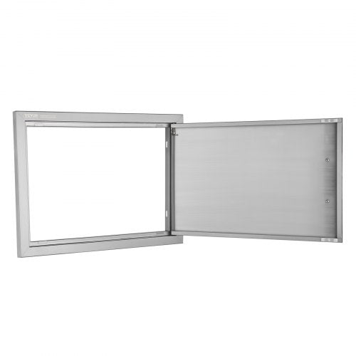 BBQ Access Door 24W x 17H Inch Single Outdoor Kitchen Door Stainless Steel