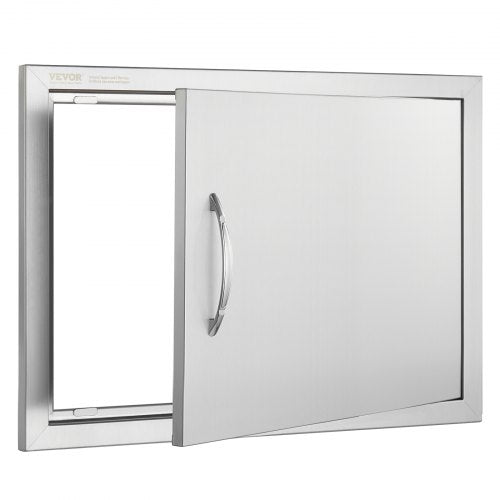 BBQ Access Door 24W x 17H Inch Single Outdoor Kitchen Door Stainless Steel