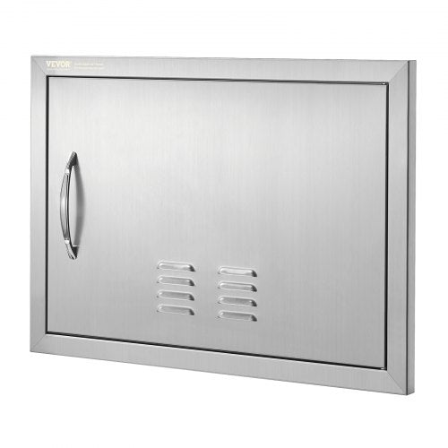 BBQ Access Door 24W x 17H Inch Single Outdoor Kitchen Door Stainless Steel