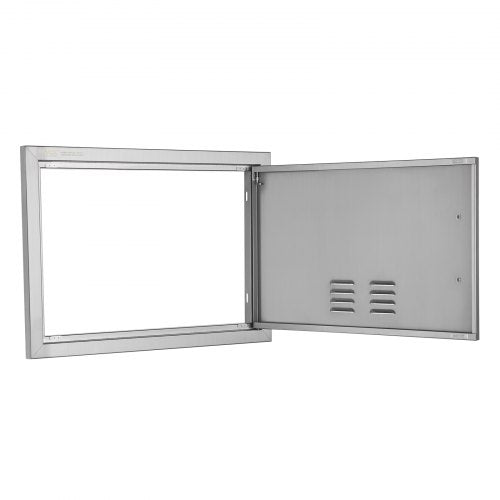 BBQ Access Door 24W x 17H Inch Single Outdoor Kitchen Door Stainless Steel