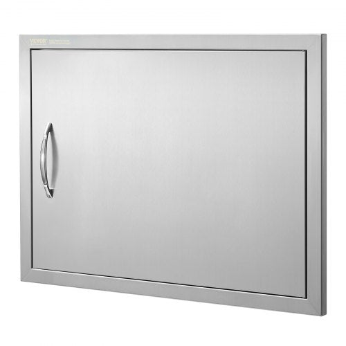 BBQ Access Door 27W x 20H Inch Single Outdoor Kitchen Door Stainless Steel
