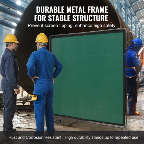 Welding Screen with Frame 6 x 6 Welding Curtain Screen FlameResistant