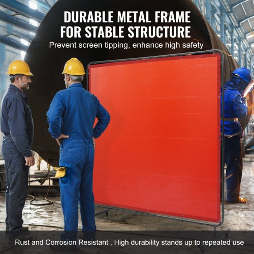 Welding Screen with Frame 6 x 6 Welding Curtain Screen FlameResistant