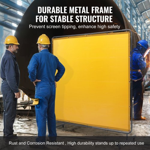 Welding Screen with Frame 6 x 6 Welding Curtain Screen FlameResistant