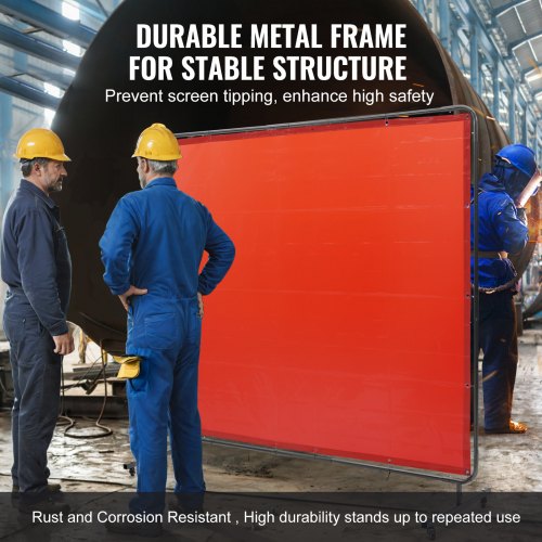 Welding Screen with Frame 6 x 8 Welding Curtain Screen FlameResistant