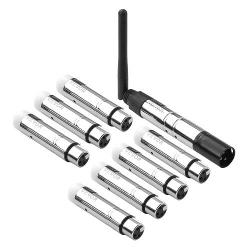 DMX Wireless Receiver 7 Receivers 1 Transmitter 24G ISM Band 656 ft