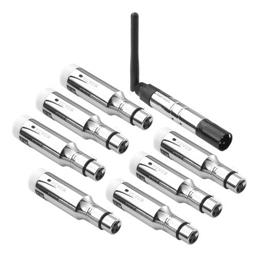 DMX Wireless Receiver 7 Receivers 1 Transmitter 24G ISM Band 656 ft