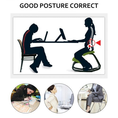 Ergonomic Kneeling Chair Heavy Duty Better Posture Kneeling Stool Office
