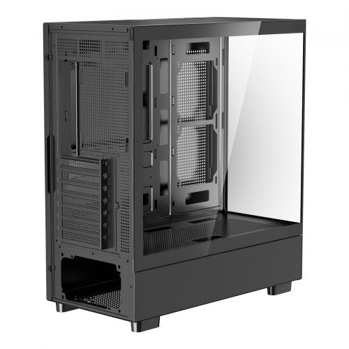 PC Gaming Case MidTower Computer Case with HighAirflow Tempered Glass