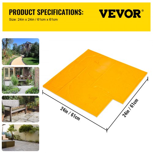 Concrete Texturing Skin 24X24 Stamps Mats Set Polyurethane Stamping Slate 4