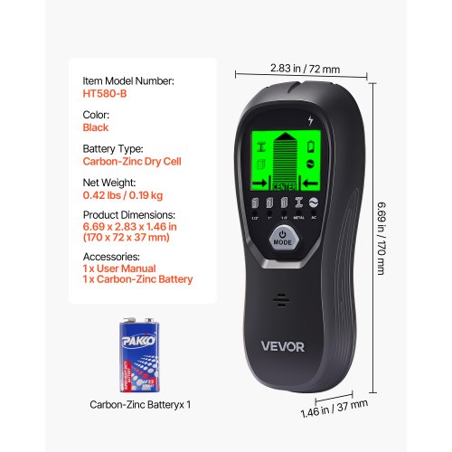 Stud Finder Wall Scanner 5 In 1 Electronic Detector With Smart Sensor