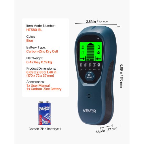 Stud Finder Wall Scanner 5 In 1 Electronic Detector With Smart Sensor 0 6