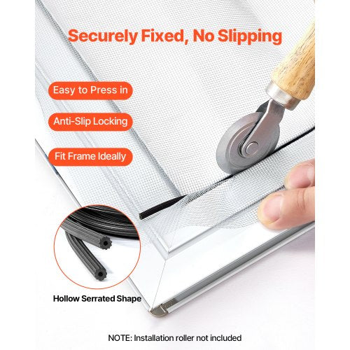 Window Screen Spline 100 ft x 0125 in Window Screen Retainer Spline PVC