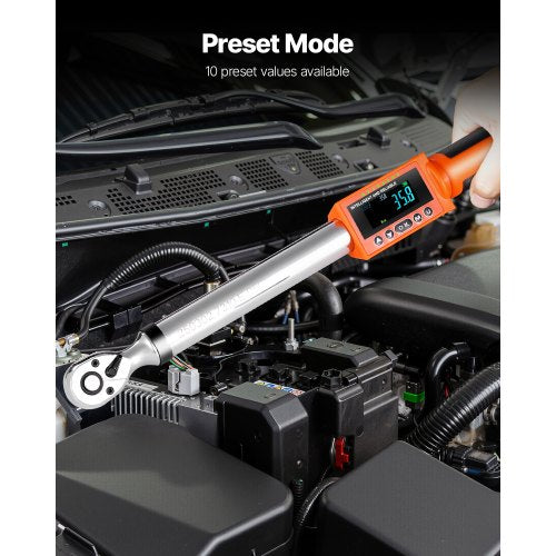 Digital Torque Wrench Set 2 Pieces 12 38 Inch Drive 72Tooth ±2 High