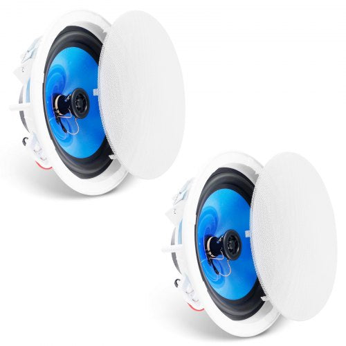 2 PCs 8 Inch in Ceiling Speakers 50Watts Flush Mount Ceiling inWall