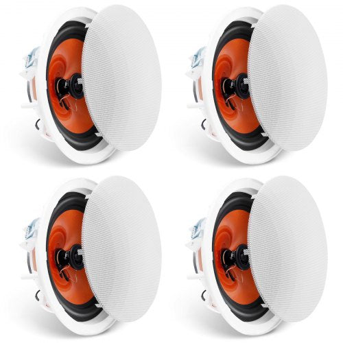 4 PCs 8 Inch in Ceiling Speakers 100Watts Flush Mount Ceiling inWall