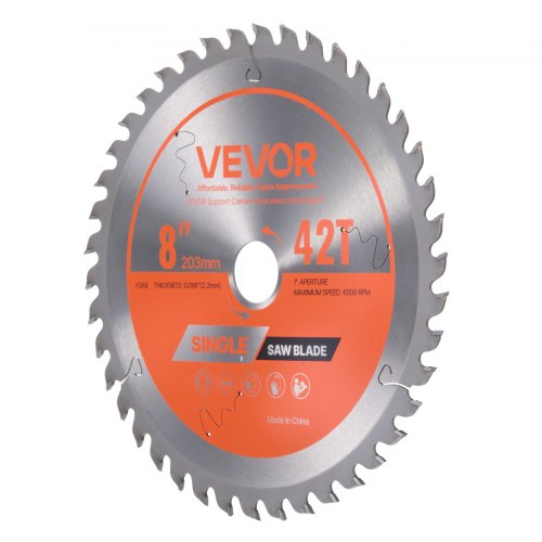 Circular Saw Blade 8 Inch Diameter 42 Sharp Alloy Teeth 1 Arbor Fine Finish