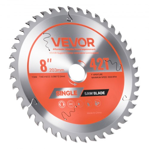 Circular Saw Blade 8 Inch Diameter 42 Sharp Alloy Teeth 1 Arbor Fine Finish
