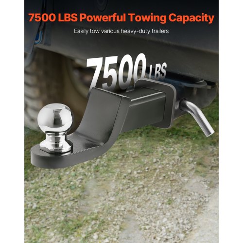 Trailer Hitch Fits 2 Inches Receiver Trailer Hitch Ball Mount with 2