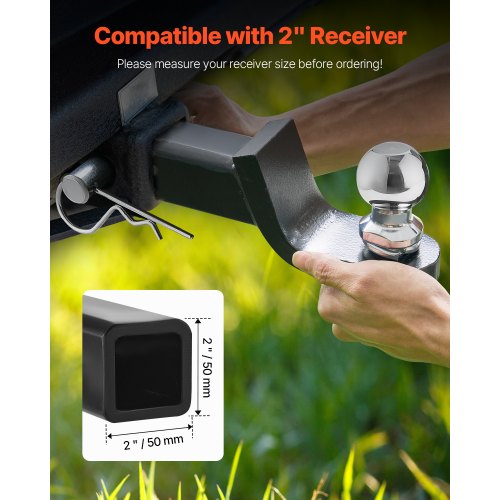 Trailer Hitch Fits 2 Inches Receiver Trailer Hitch Ball Mount with 2
