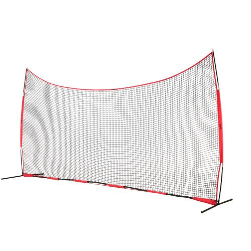 Barricade Backstop Net 20x10 ft Ball Sports Barrier Netting Portable