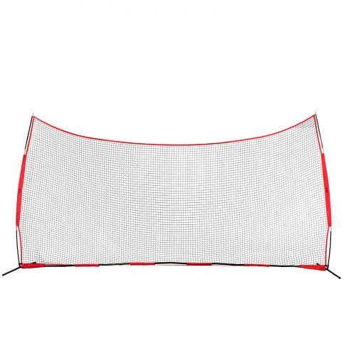 Barricade Backstop Net 20x10 ft Ball Sports Barrier Netting Portable