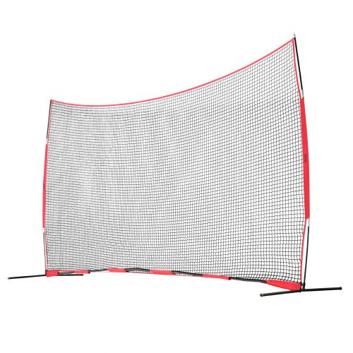 Barricade Backstop Net 20x10 ft Ball Sports Barrier Netting Portable