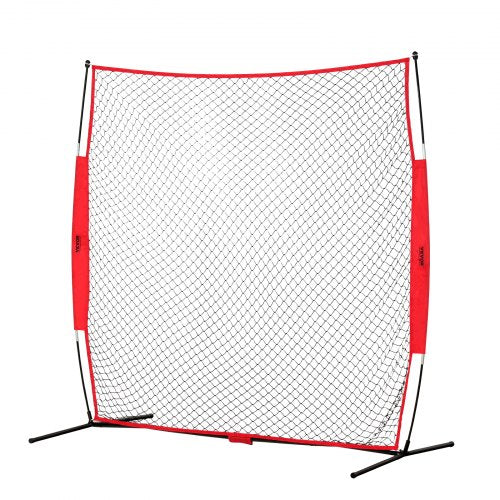 Barricade Backstop Net 7x7 ft Ball Sports Barrier Netting Portable