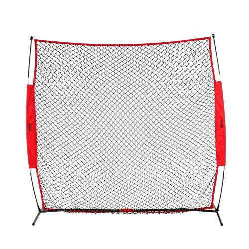 Barricade Backstop Net 7x7 ft Ball Sports Barrier Netting Portable