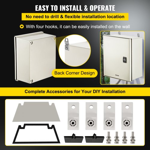NEMA Electric Box 12x10x6 NEMA 4X Fiberglass Electric Enclosure IP66