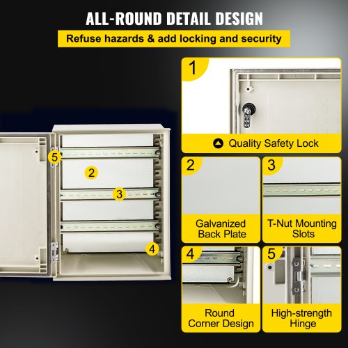 NEMA Steel Enclosure 16 x 12 x 8 NEMA 4X Fiberglass Electrical Box