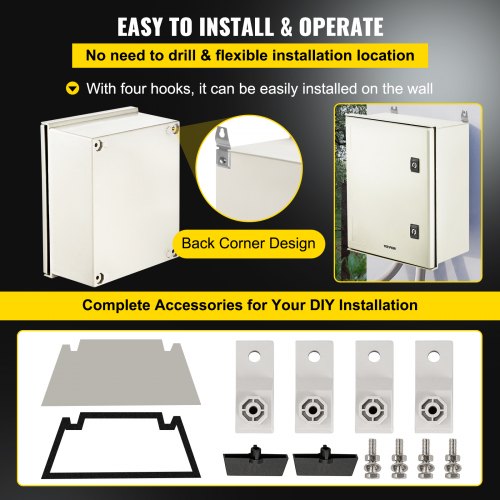 NEMA Steel Enclosure 16 x 12 x 8 NEMA 4X Fiberglass Electrical Box