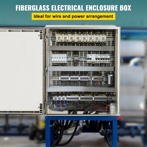 NEMA Steel Case 24x20x9 NEMA 4X Fiberglass Electric Enclosure IP66 Water