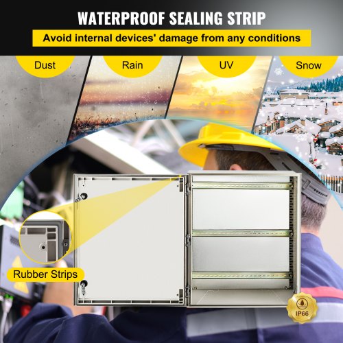 NEMA Steel Case 24x20x9 NEMA 4X Fiberglass Electric Enclosure IP66 Water