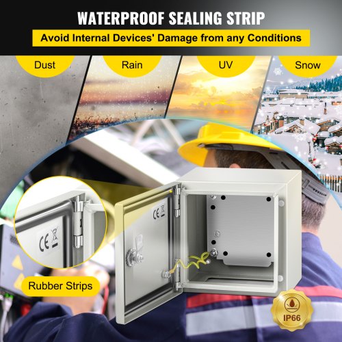 NEMA Metal Case 8x8x6 NEMA 4X Metal Electric Enclosure IP66 Water Dust