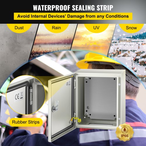 NEMA Steel Enclosure 12 x 10 x 6 NEMA 4X Steel Electrical Box IP66