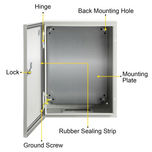 NEMA Steel Enclosure 12 x 10 x 6 NEMA 4X Steel Electrical Box IP66