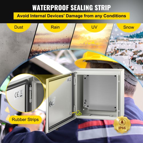 NEMA Steel Enclosure 12 x 12 x 6 NEMA 4X Steel Electrical Box IP66