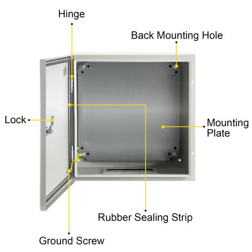 NEMA Steel Enclosure 16 x 16 x 6 NEMA 4X Steel Electrical Box IP66