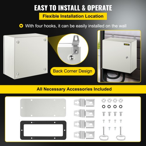 NEMA Steel Enclosure 16 x 16 x 8 NEMA 4X Steel Electrical Box IP66