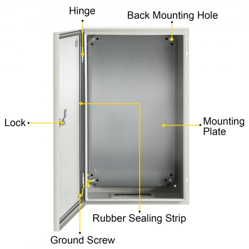 NEMA Steel Enclosure 20 x 12 x 10 NEMA 4X Steel Electrical Box IP66