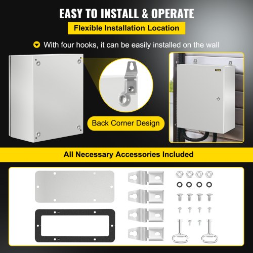 NEMA Steel Enclosure 20 x 16 x 10 NEMA 4X Steel Electrical Box IP66