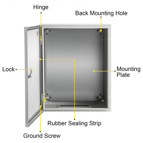NEMA Steel Enclosure 20 x 16 x 10 NEMA 4X Steel Electrical Box IP66